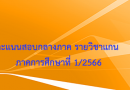 คะแนนสอบกลางภาค รายวิชาแกน ภาคการศึกษาที่ 1/2566